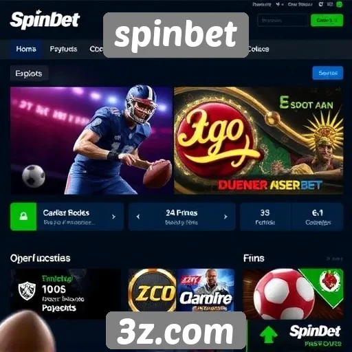 Análise das funcionalidades do site Spinbet
